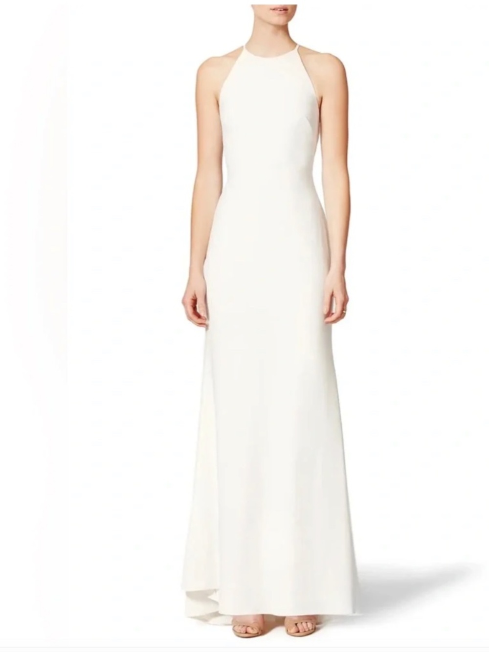 Badgley Mischka Kellee Off White Dress | Size 6